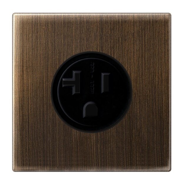 Jung ME2521-20AT US-NEMA-Steckdose Messing Antik