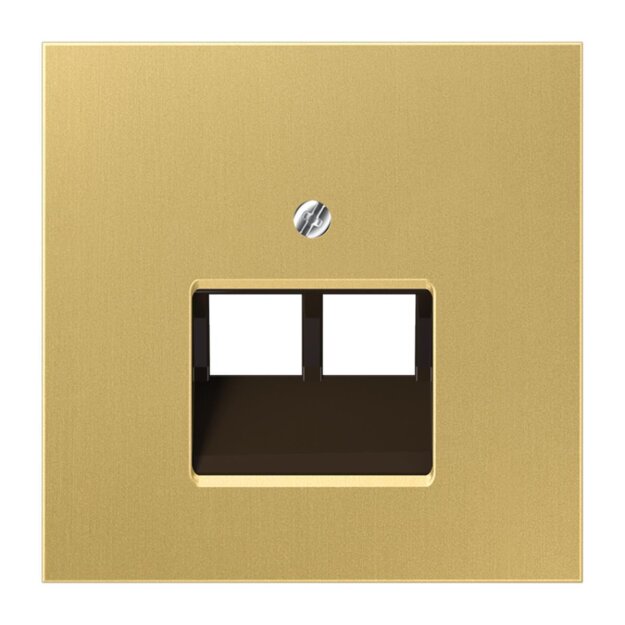 Jung ME2969-2UAC Abdeckung f. IAE/UAE-Anschlussdose (Messing) Messing Serie LS