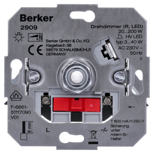 Berker 2909 Drehdimmer (R, LED), Lichtsteuerung
