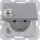 Berker 41636084 Schuko Steckdose Matt Schraub-Liftklemmen Klappdeckel Schloss Q.1 Alu Matt Lackiert