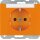 Berker 47397014 Steckdose Schuko mit Beschriftungsfeld K.1/K.5 Orange, Glänzend