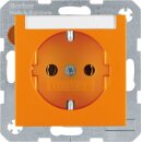 Berker 47501907 Steckdose Schuko mit Beschriftungsfeld...