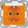 Berker 47501907 Steckdose Schuko mit Beschriftungsfeld S.1/B.3/B.7 Orange, Matt