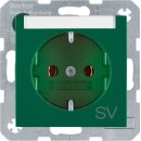 Berker 47508913 Steckdose SCHUKO mit Beschriftungsfeld...