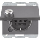 Berker 47637006 Schuko Steckdose Matt Steckklemme...