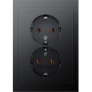 Berker 47747006 Doppelsteckdose Schuko mit Abdeckplatte,...