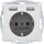 Berker 48036084 Steckdose SCHUKO/USB A-A Q.1/Q.3/Q.7/Q.9 Alu Samt lackiert