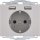 Berker 48037004 Steckdose SCHUKO/USB A-A K.5 Edelstahl matt lackiert