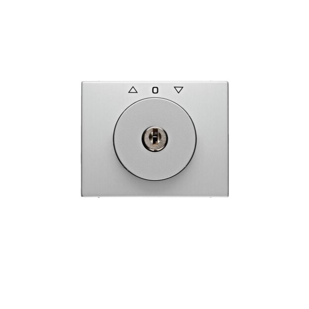 Berker 1079720300 Zentralstück mit Schloss für Jalousie-Schlüsselschalter K.5 Alu