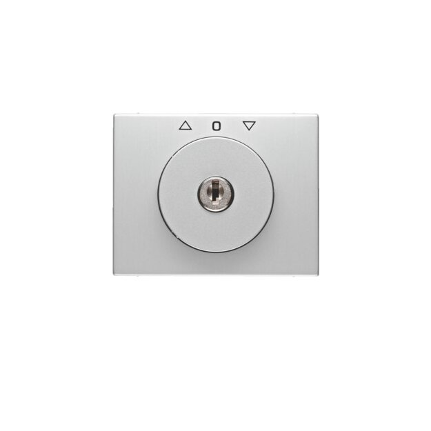 Berker 1079730300 Zentralstück mit Schloss für Jalousie-Schlüsselschalter K.5 Alu