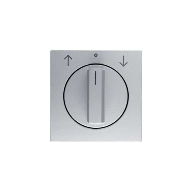 Berker 1080140400 Zentralstück mit Drehknopf für Jalousie-Drehschalter S.1/B.3/B.7 Alu matt