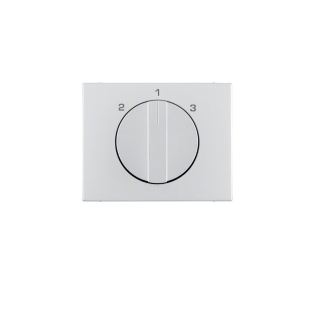 Berker 1088710300 Zentralstück mit Drehknopf für 3-Stufenschalter K.5 Alu