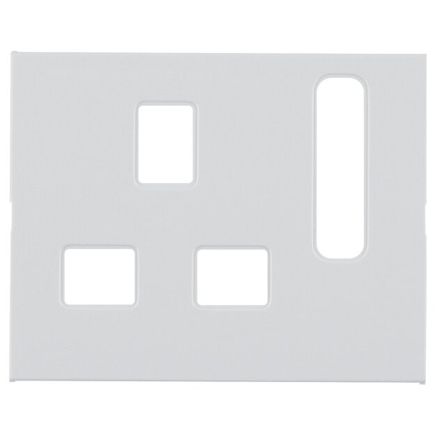 Berker 3313077009 Zentralstück für Steckdosen, British Standard abschaltbar K.1 Polarweiß, Glänzend