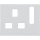 Berker 3313077009 Zentralstück für Steckdosen, British Standard abschaltbar K.1 Polarweiß, Glänzend