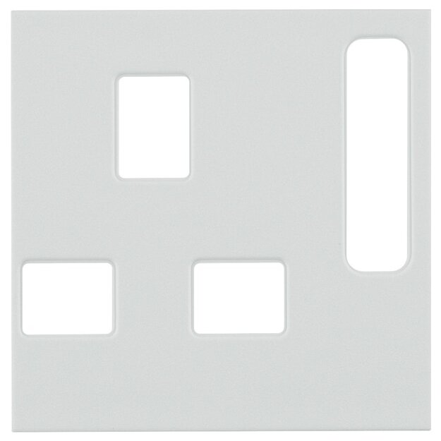 Berker 3313079909 Zentralstück für Steckdosen, British Standard abschaltbar S.1/B.3/B.7 Polarweiß, Matt