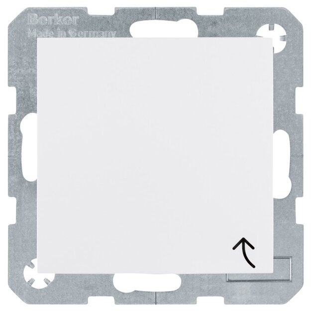 Berker 6765778989 Erdstift Steckdose mit Klappdeckel u Schraubliftklemmen S.1 IP44 p-Weiß Glänzend