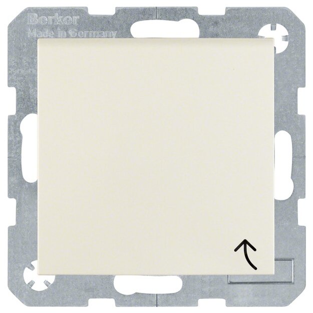 Berker 6768778982 Erdstift Steckdose mit Klappdeckel S.1 IP44 Weiß Glänzend