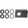 Gira 004900 Uni-Einschub Datenhaube Adapterset Zubehör