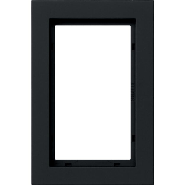 Gira 100109 Abdeckrahmen 1,5-fach Gira E2 Schwarz matt