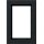 Gira 100109 Abdeckrahmen 1,5-fach Gira E2 Schwarz matt