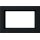 Gira 100109 Abdeckrahmen 1,5-fach Gira E2 Schwarz matt