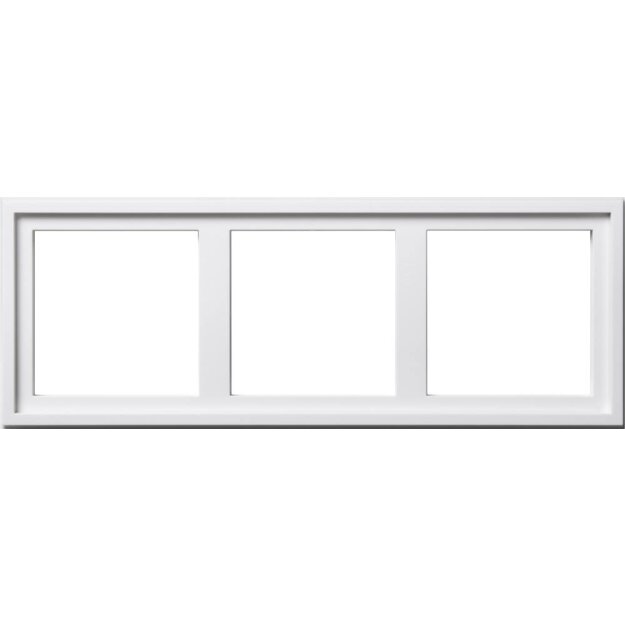 Gira 131303 Montageadapter 3-fach Gira E2 Reinweiß