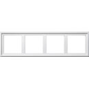 Gira 131403 Montageadapter 4-fach Gira E2 Reinweiß