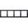 Gira 131405 Montageadapter 4-fach Gira E2 Schwarz