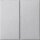 Gira 536226 S3000 Bedienaufsatz 2-fach System 55 F Alu