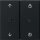 Gira 5492005 Gira eNet Funk Bedienaufsatz Memory Pfeile System 55 Schwarz matt