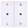 Gira 549203 Gira eNet Funk Bedienaufsatz Memory Pfeile System 55 Reinweiß
