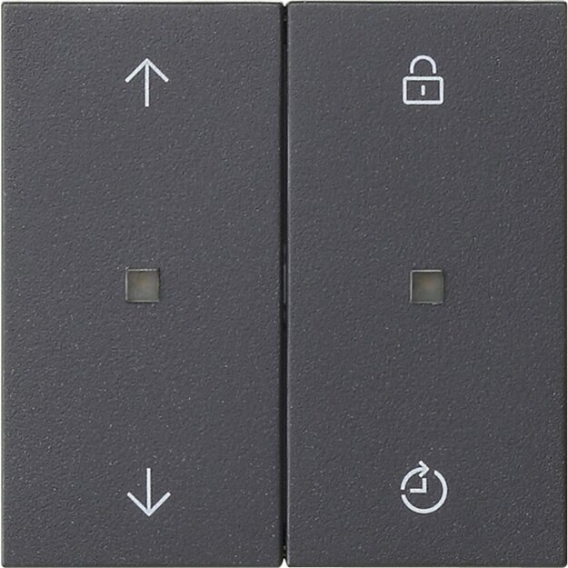 Gira 549228 Gira eNet Funk Bedienaufsatz Memory Pfeile System 55 Anthrazit