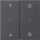 Gira 549228 Gira eNet Funk Bedienaufsatz Memory Pfeile System 55 Anthrazit