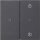 Gira 549328 Gira eNet Funk Bedienaufsatz Memory System 55 Anthrazit