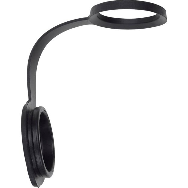 Merten 173097 Ersatz Klappdeckel für Vollgummi-Schuko-Kupplung, Schwarz