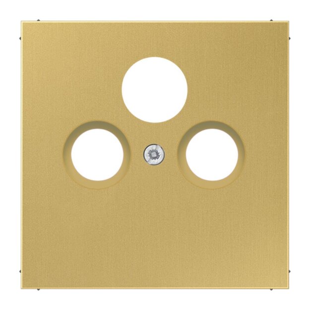 Jung ME2990SATC Abdeckung f. SAT-TV-Steckdose (Messing) Messing Classic Serie LS