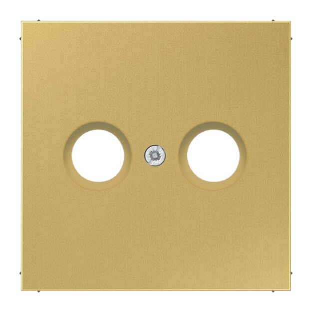Jung ME2990TVC Abdeckung f. Antennen-Steckdose (Messing) Messing Serie LS