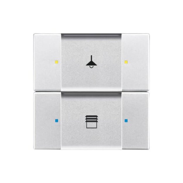 Busch-Jaeger 6126/02-83 Bedienelement 2/4-fach Multifunktion/Farbkonzept Alusilber 2CKA006116A0185