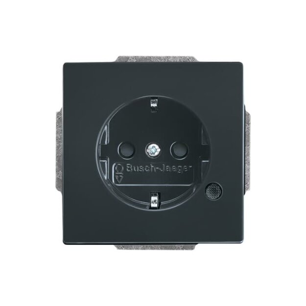 Busch-Jaeger 20 EUCBL-81 Schuko®-Std Kont eBs mit LED Kontrolllicht Anthrazit 2CKA002013A5457