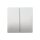 Busch-Jaeger 6736 FoH-866 FoH-Bedienelement 2fach Edelstahl 2CKA006730A0139