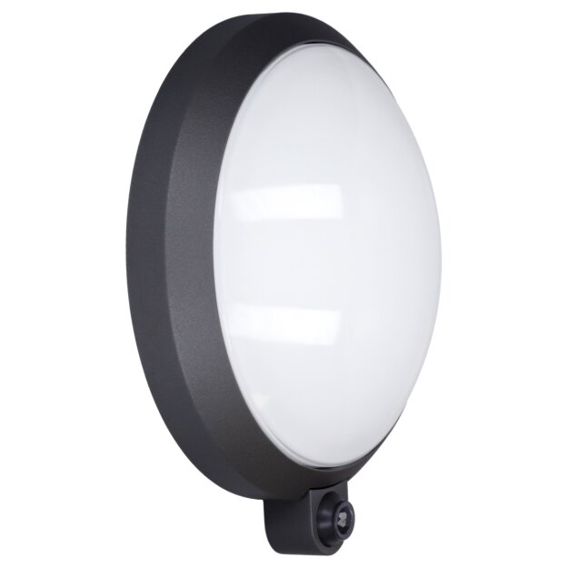 Bega 24166K3 Wandleuchte mit PIR-Sensor für den Innen- & Außenbereich Grafit 3000 K