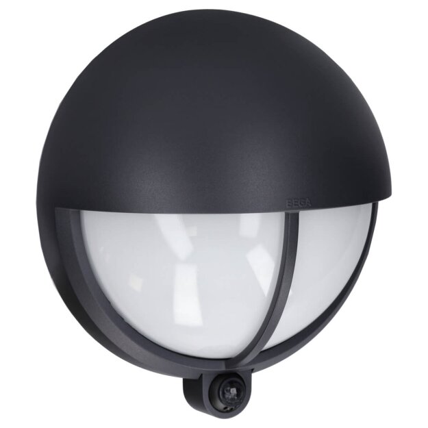 Bega 24347K3 Wandleuchte mit PIR-Sensor für den Innen- & Außenbereich Grafit 3000 K