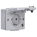 Jung 620WSL SCHUKO® Aufputz Steckdose mit Sicherheitsschloss Serie WG