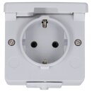 Jung 620W SCHUKO® Aufputz Steckdose mit Klappdeckel...