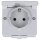 Jung 620W SCHUKO® Aufputz Steckdose mit Klappdeckel Serie WG