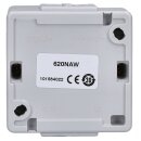 Jung 620NAW SCHUKO® Aufputz Steckdose mit Klappdeckel Serie WG