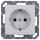 Jung A1520AL SCHUKO® Steckdose (lackiertes Aluminium) Aluminium Serie A