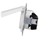 Jung A1520BFKLWW SCHUKO® Steckdose mit Klappdeckel (Thermoplast bruchsicher) Alpinweiß Serie A