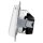 Jung A1520BFKLWW SCHUKO® Steckdose mit Klappdeckel (Thermoplast bruchsicher) Alpinweiß Serie A