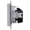 Jung A1520KIAL SCHUKO® Steckdose mit Berührungsschutz (lackiertes Aluminium) Aluminium Serie A